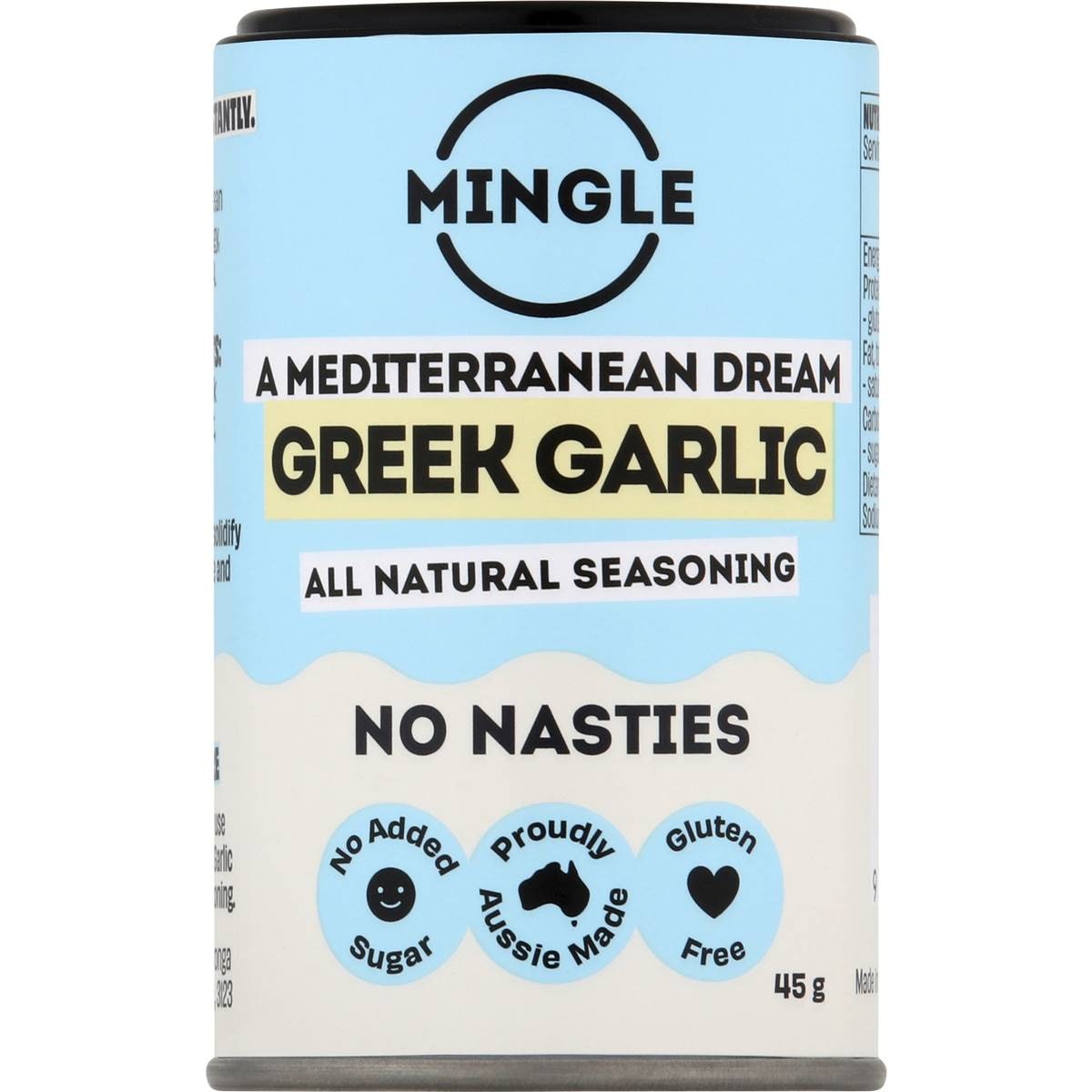 Mingle Greek Garlic Seasoning 45g Woolworths
