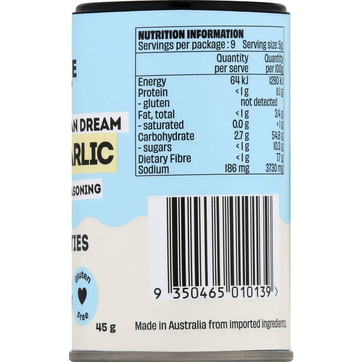 Mingle Greek Garlic Seasoning 45g Woolworths