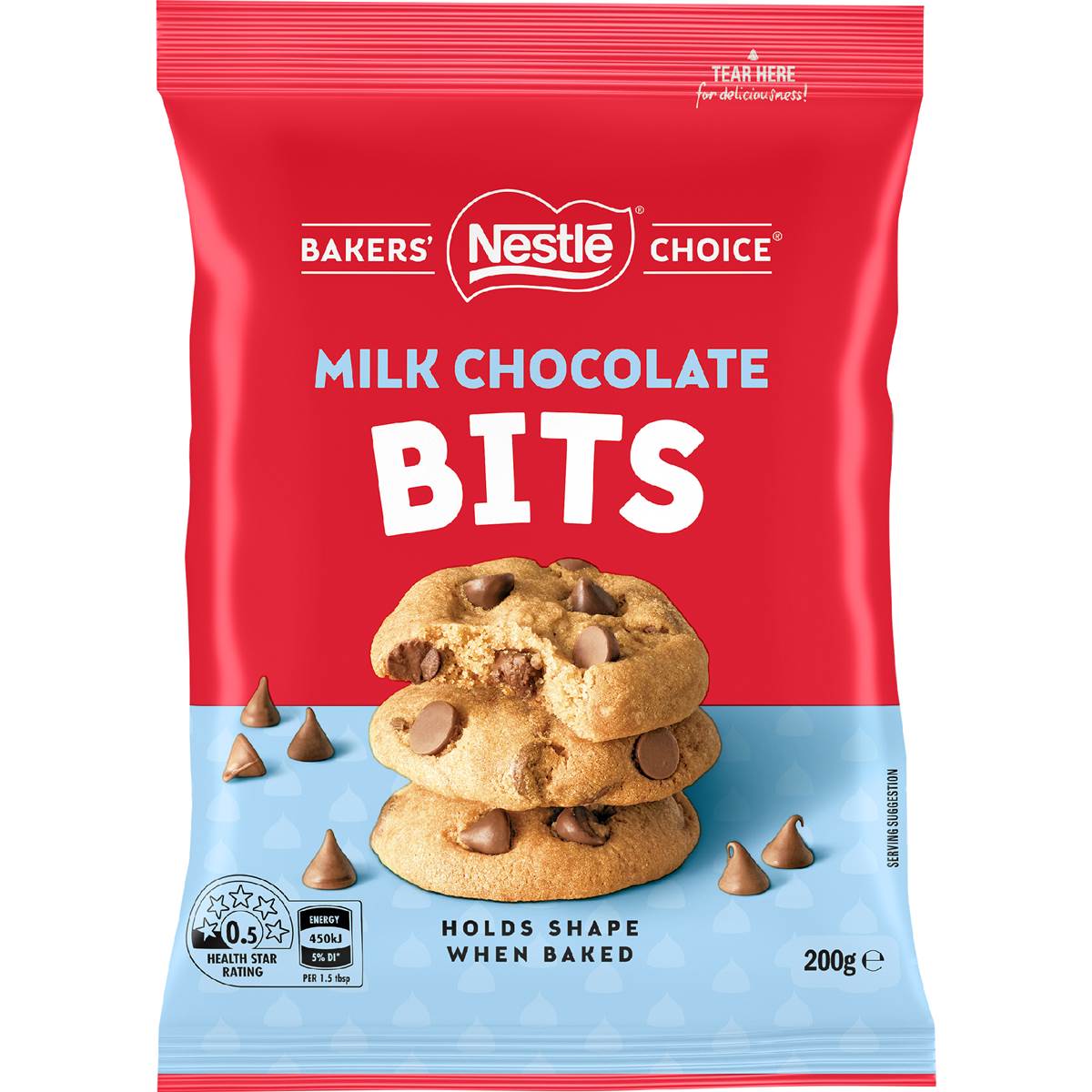 Nestle Bakers' Choice Milk Choc Bits 200g Woolworths