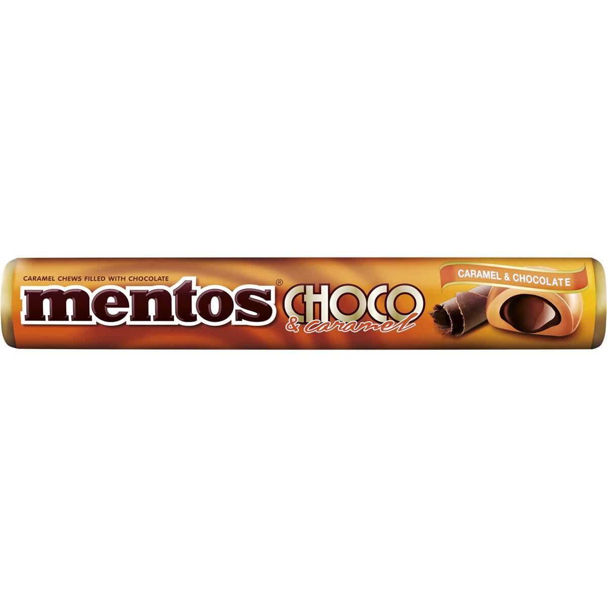 Mentos Roll Choc Caramel 37.5g Woolworths