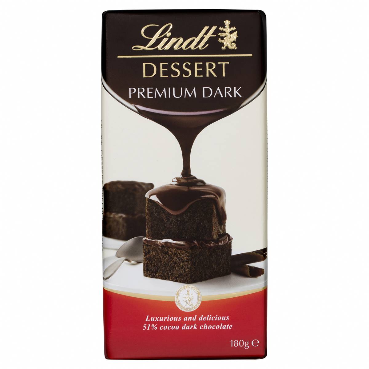 Lindt Dessert Premium Dark Cooking Chocolate 180g | Woolworths