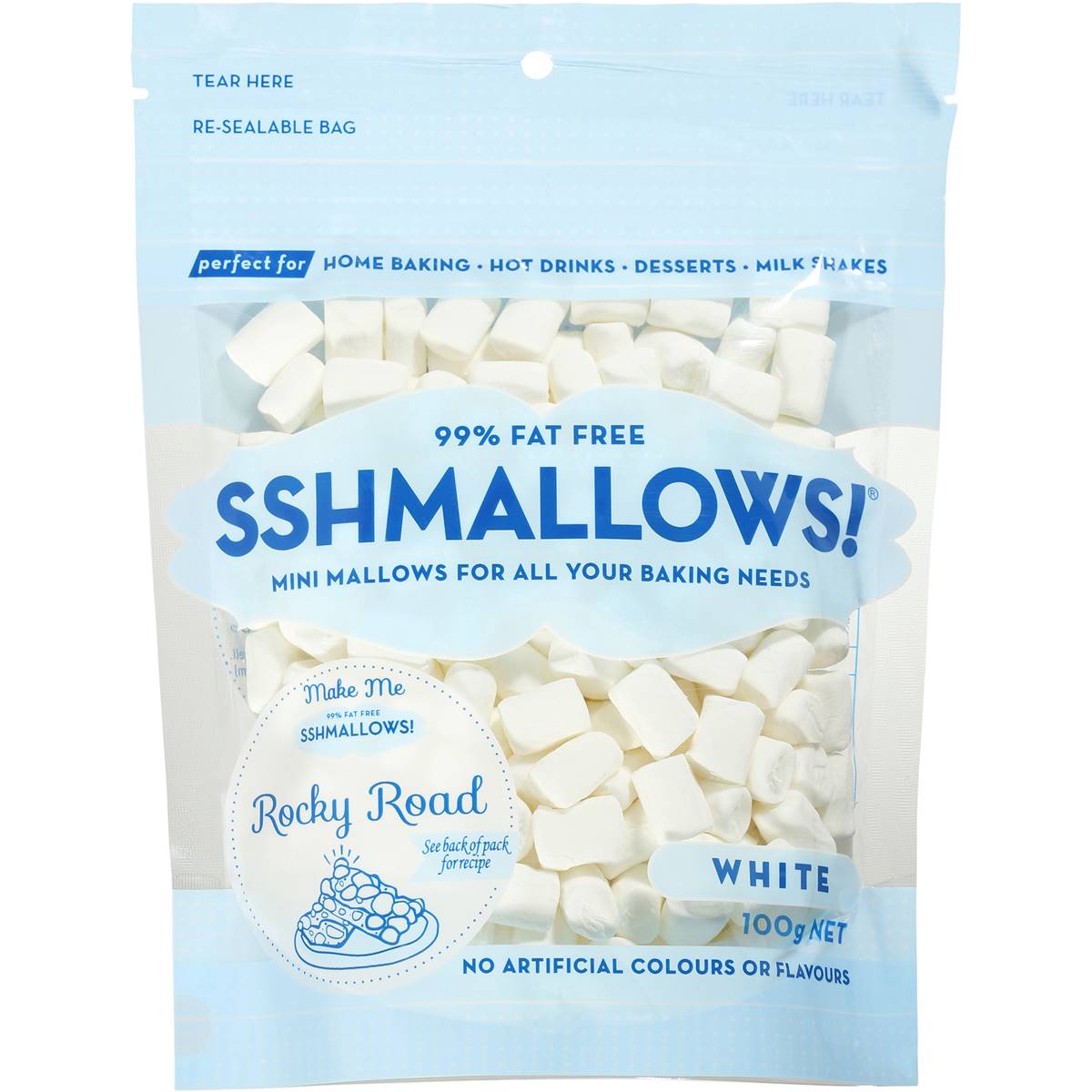 Sshmallows White Mini Marshmallows 100g Woolworths