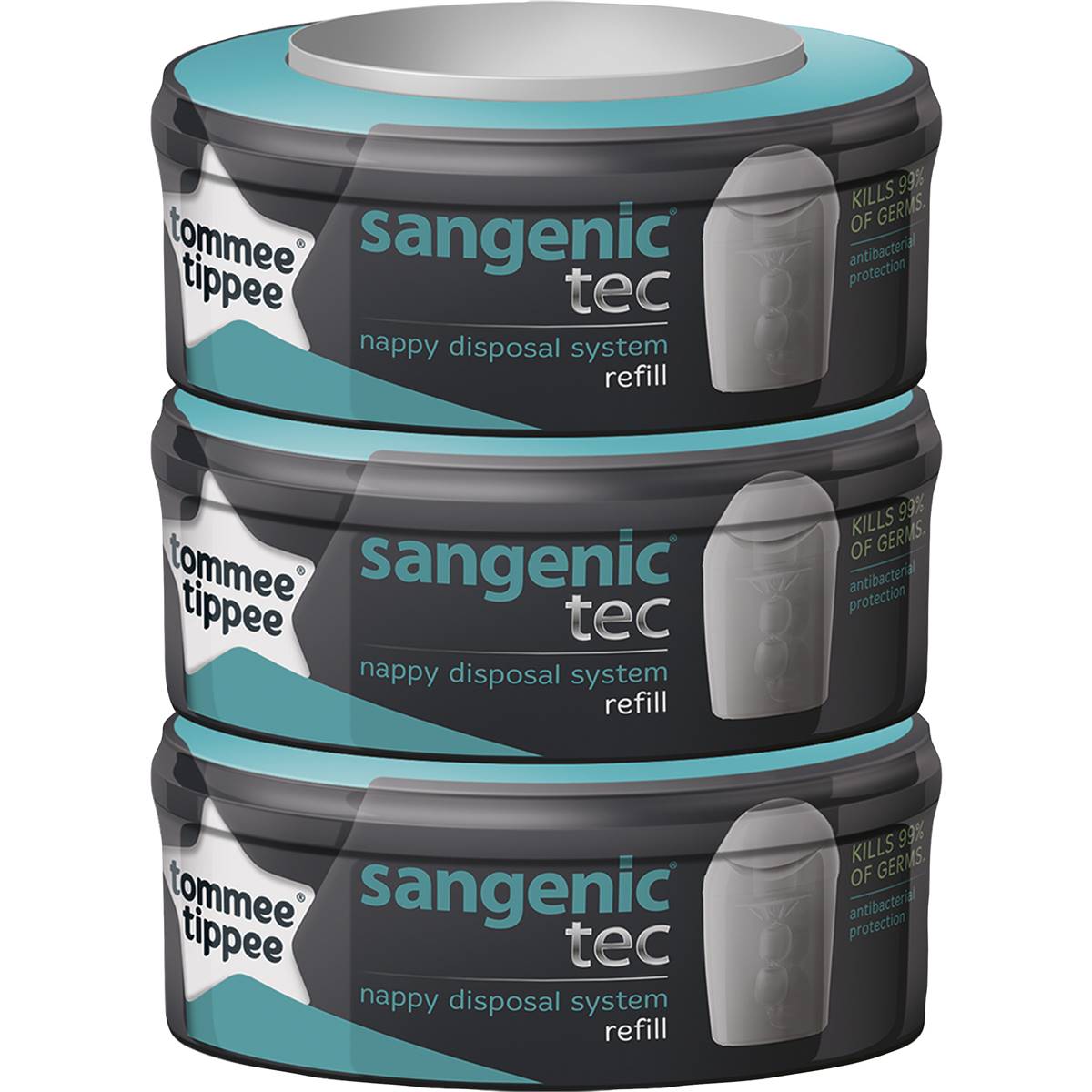 Tommee Tippee Sangenic Nappy Disposal System 3 Pack Woolworths