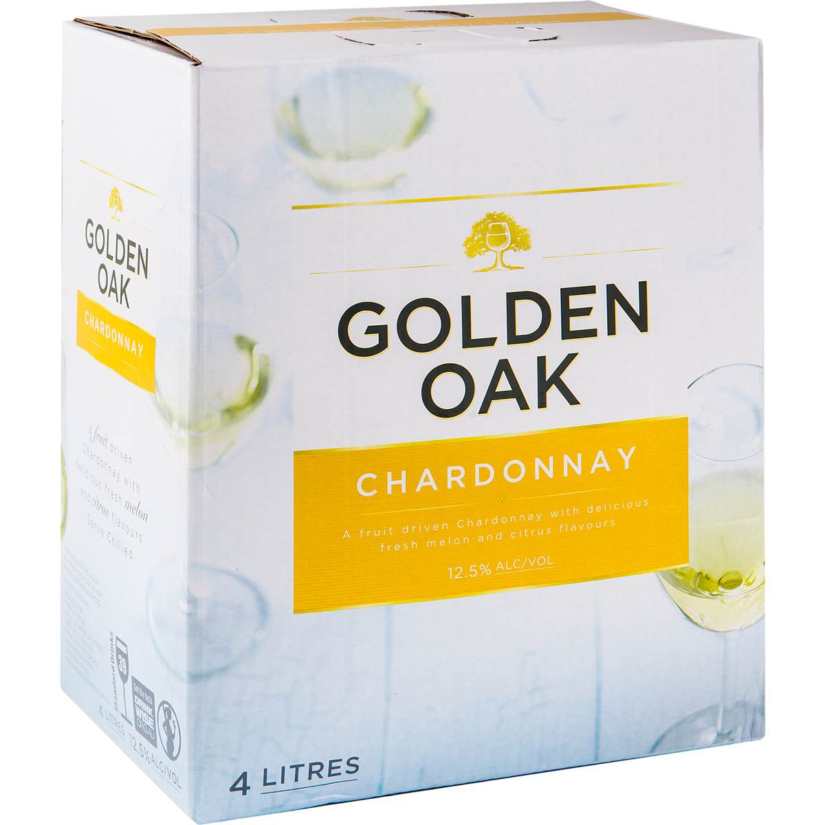 Golden Oak Cask Wine Chardonnay 4l | Woolworths