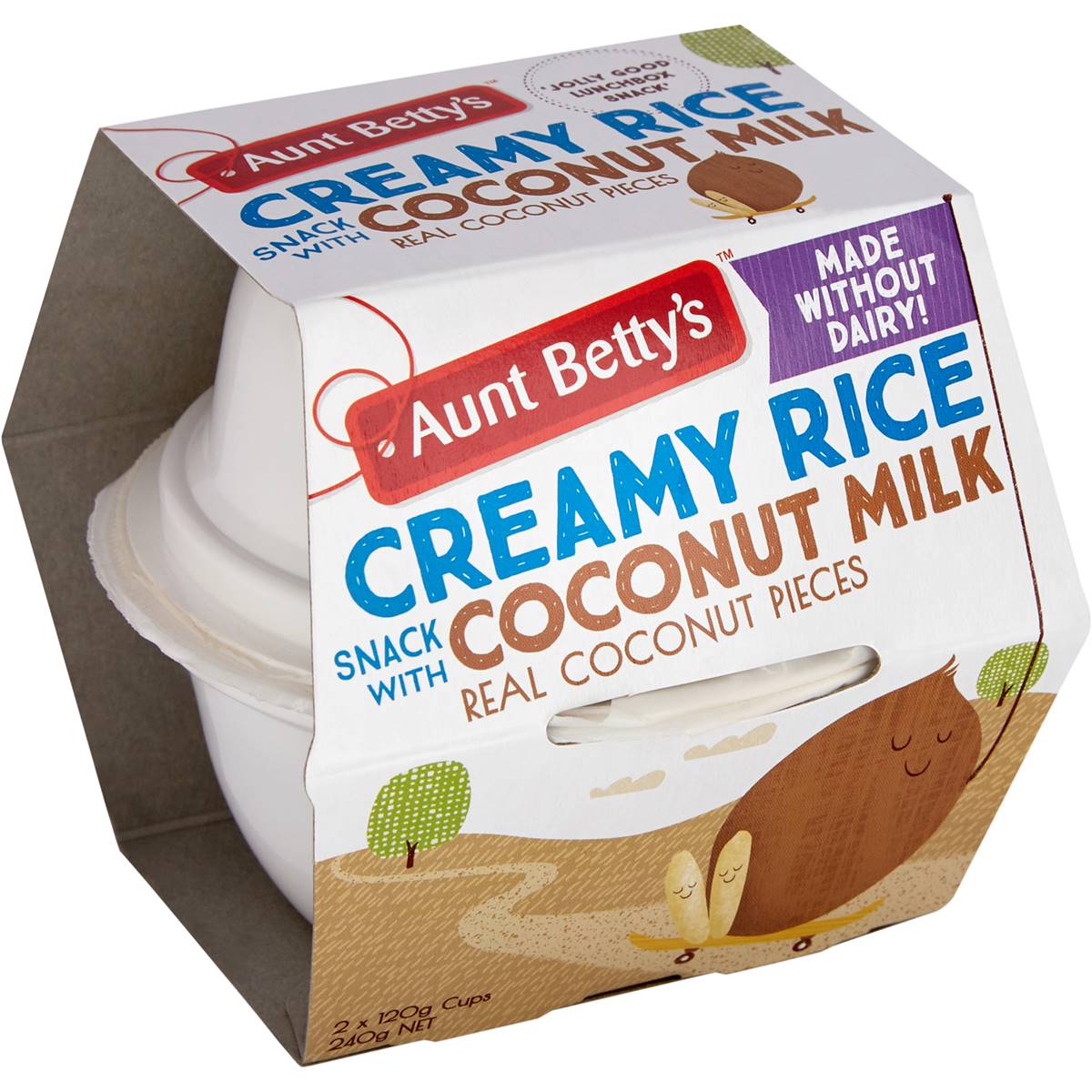 Aunt Betty's Creamy Rice Dairy Free Coconut Milk 240g Woolworths