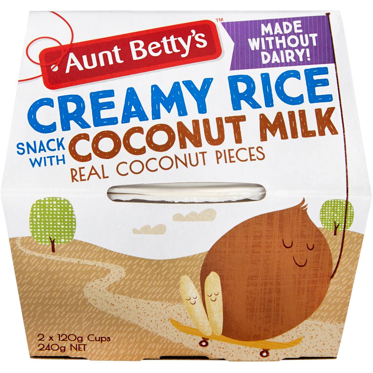 Aunt Betty's Creamy Rice Dairy Free Coconut Milk 240g Woolworths