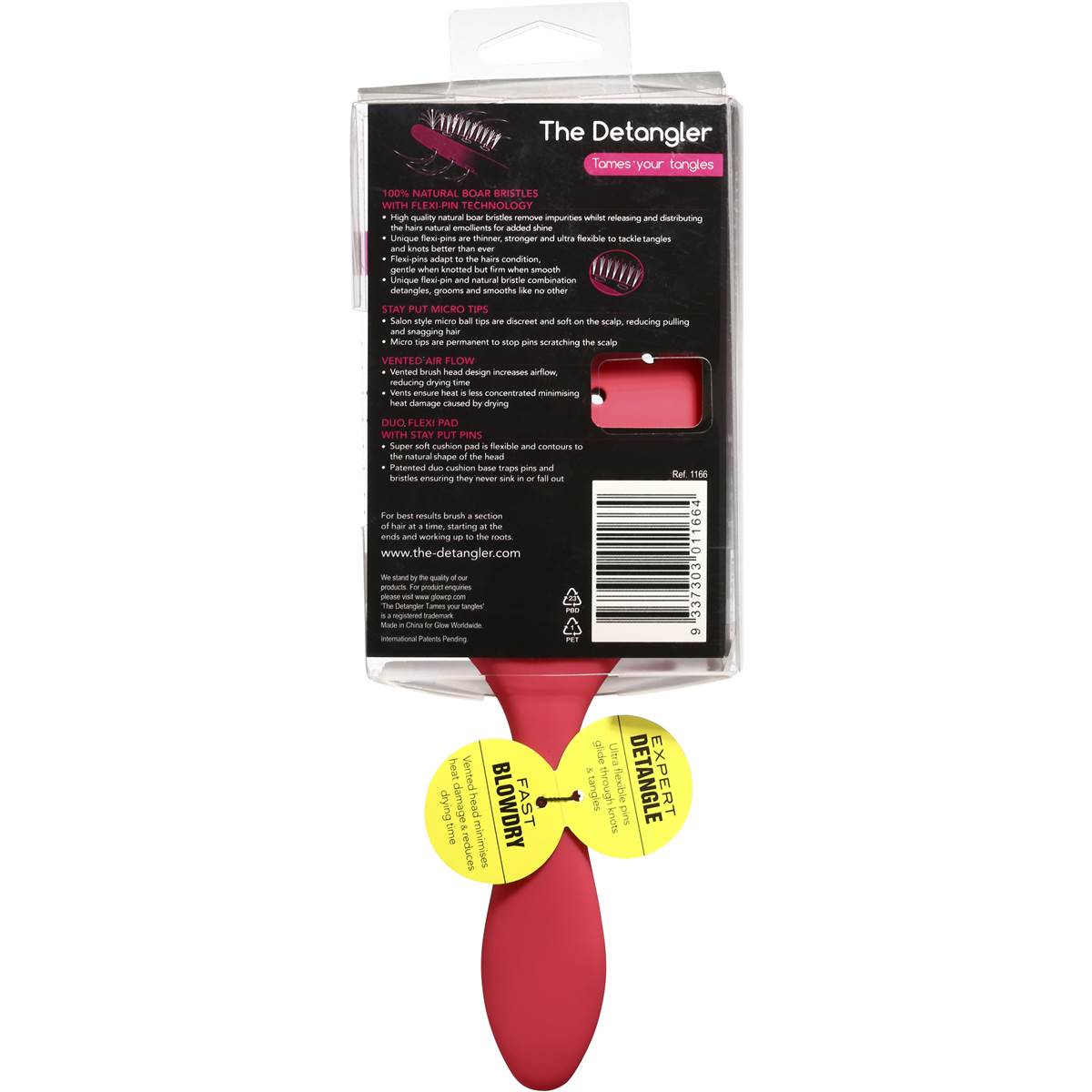 The Detangler Vented Padded Brush Each Woolworths