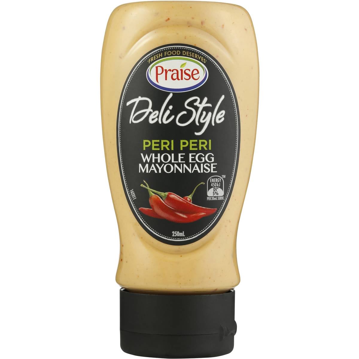 Praise Deli Style Whole Egg Mayonnaise Peri Peri 250ml Woolworths