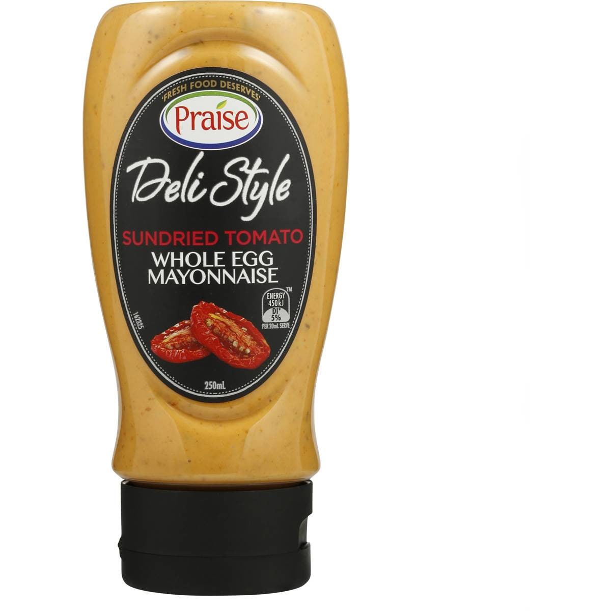 Praise Deli Style Whole Egg Mayonnaise Sundried Tomato 250ml Woolworths