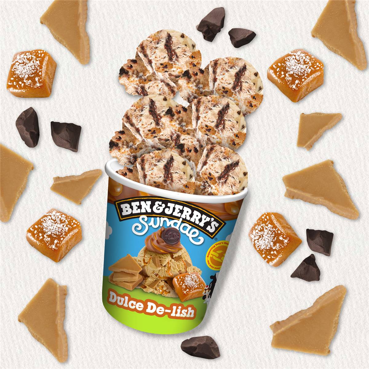 Ben & Jerry's Sundae Dulce De-lish Ice Cream 427ml | Woolworths