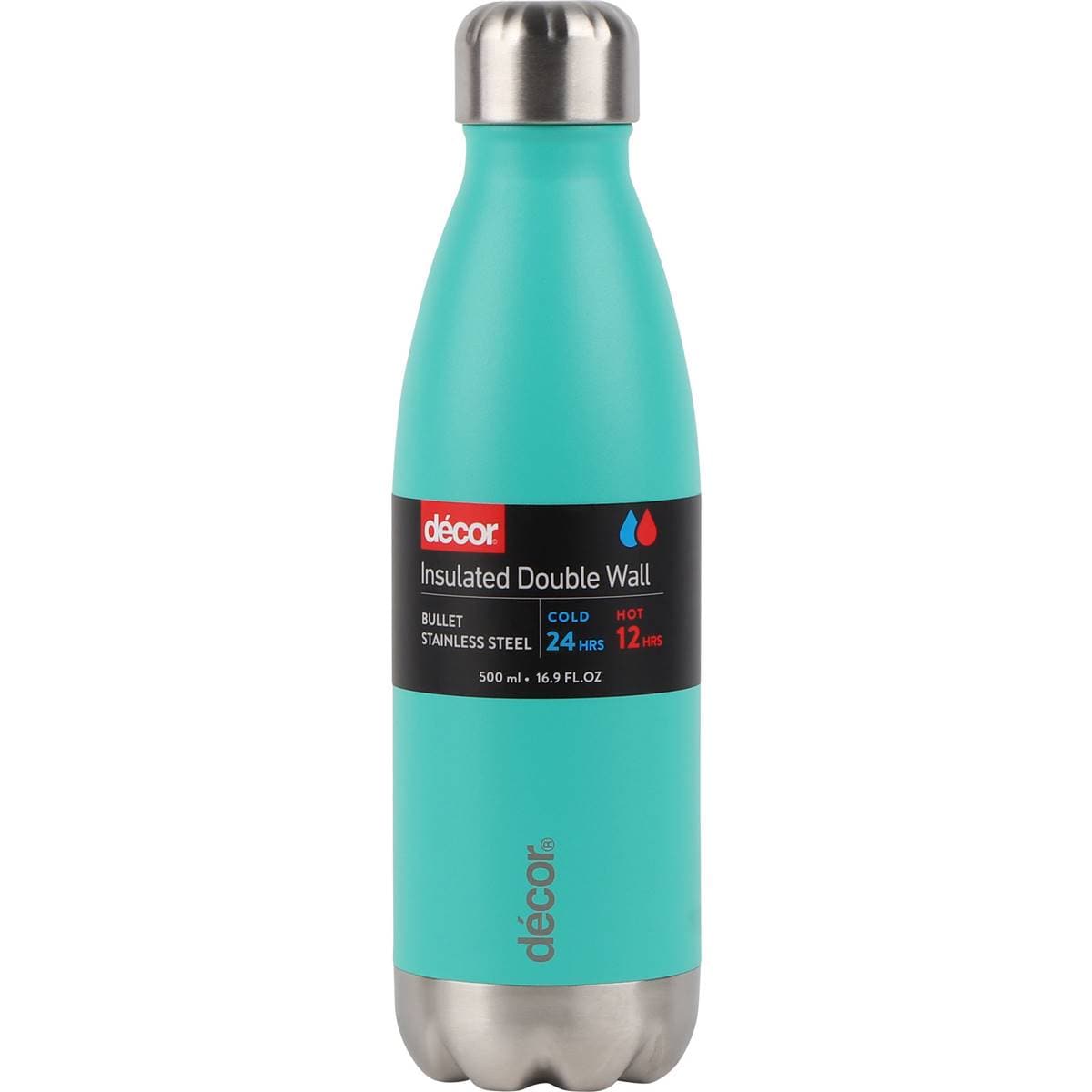 Decor Double Wall Insulated Bullet Bottle 500ml Each Woolworths