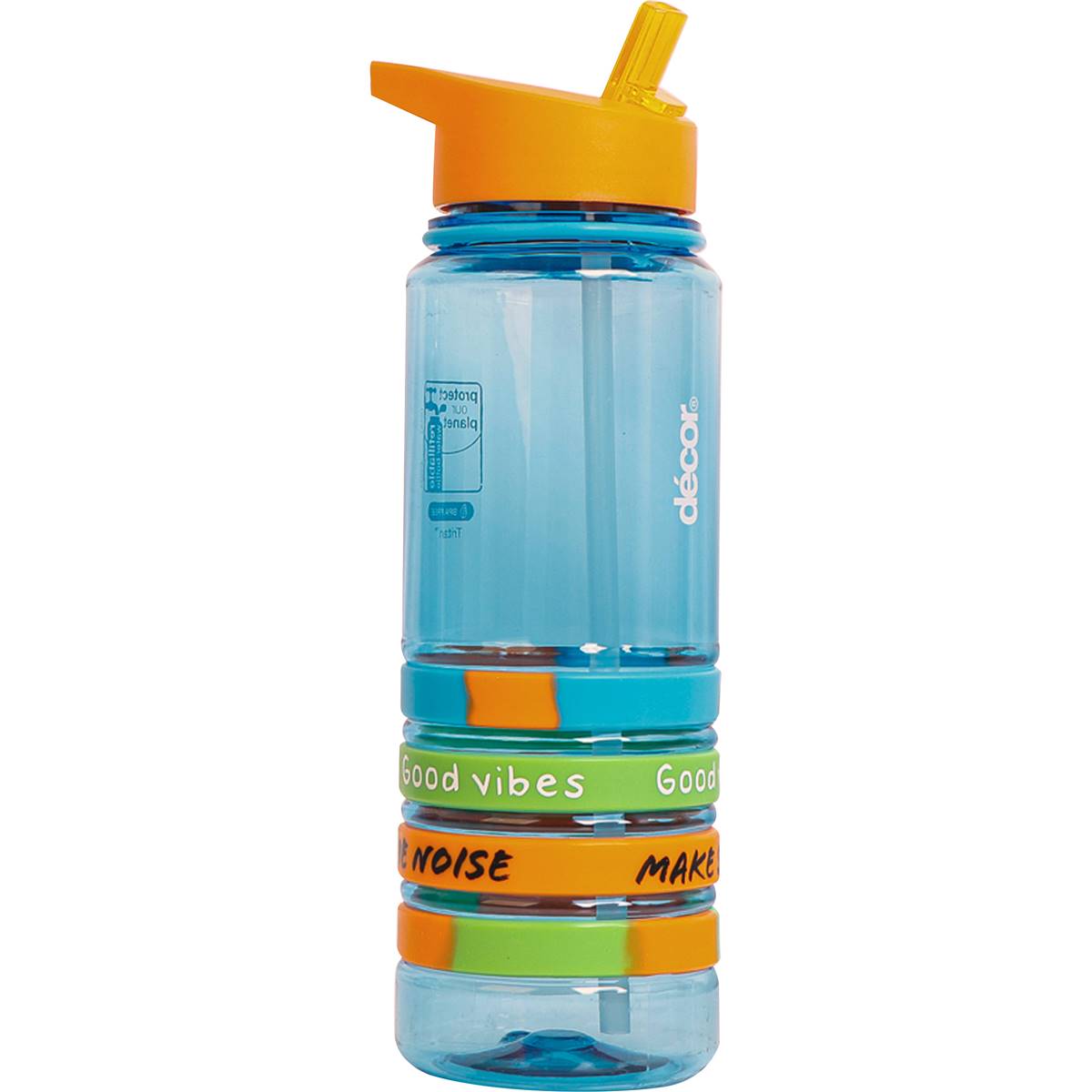 Decor Pumped Tritan Bottle 750ml Assorted Each Woolworths