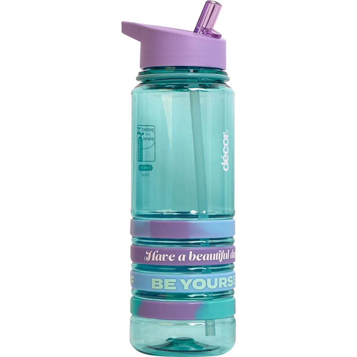 Decor Pumped Tritan Bottle 750ml Assorted Each Woolworths