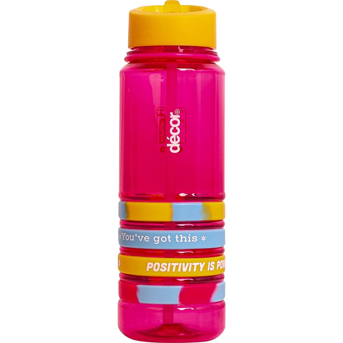 Decor Pumped Tritan Bottle 750ml Assorted Each Woolworths