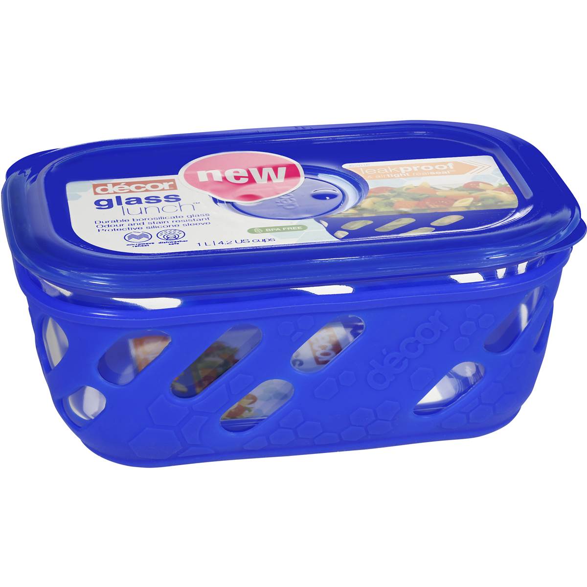 Decor Glass Lunch Container 1l Each | Woolworths