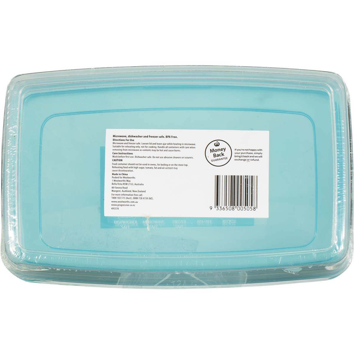 Woolworths Reusable Food Storage Container 1.75l 2 Pack Woolworths