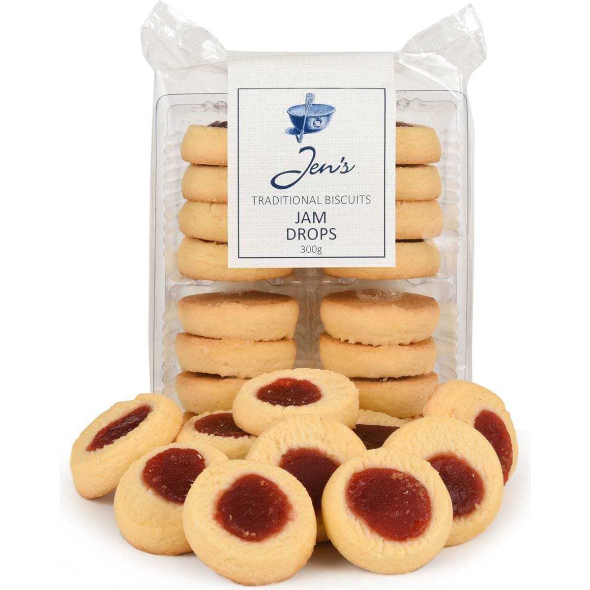 Jen's Jam Drops Biscuits 300g Woolworths
