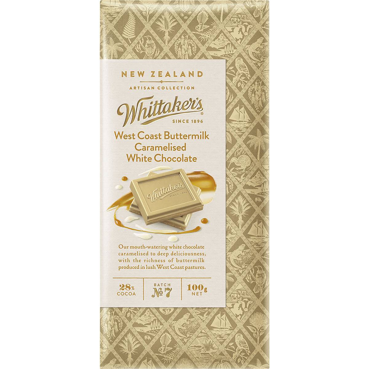 Whittaker's White Chocolate W/coast Buttermilk Caramelised