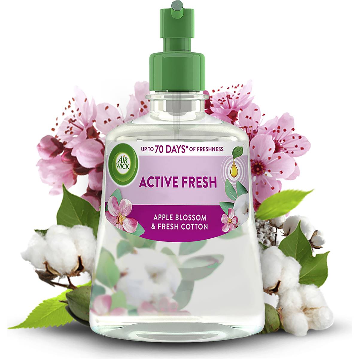 Air Wick Automatic Air Freshener Refill Apple Blossom & Cotton 228ml ...