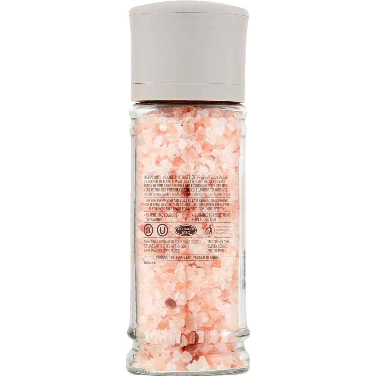Natural Large Himalayan Salt Grinder 260g Woolworths