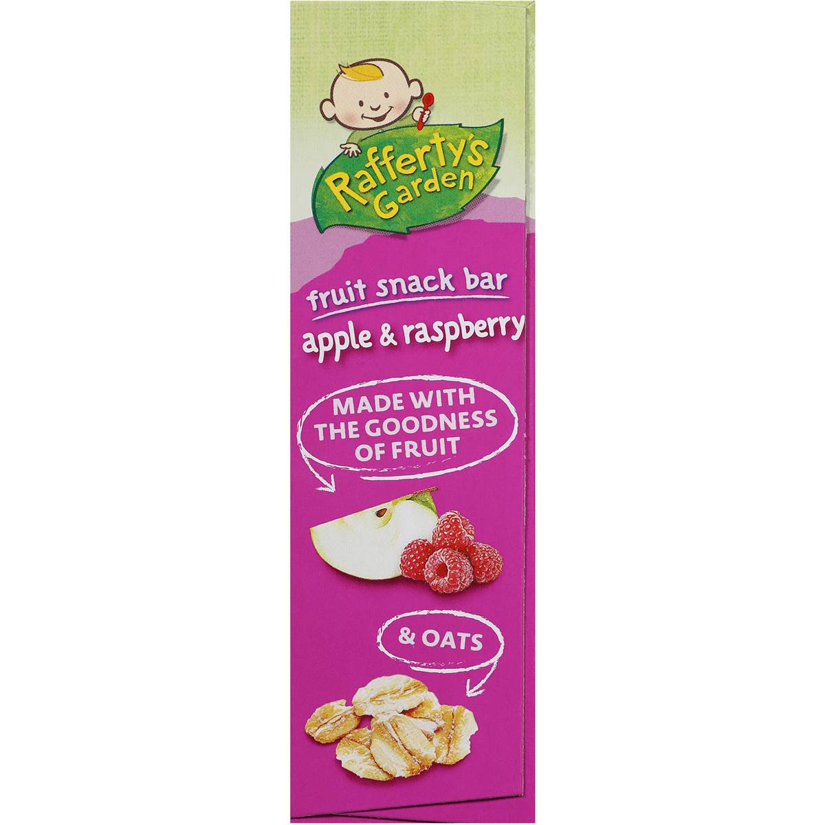 Rafferty's Garden Fruit Snack Bar 12 Months+ Apple & Raspberry 128g