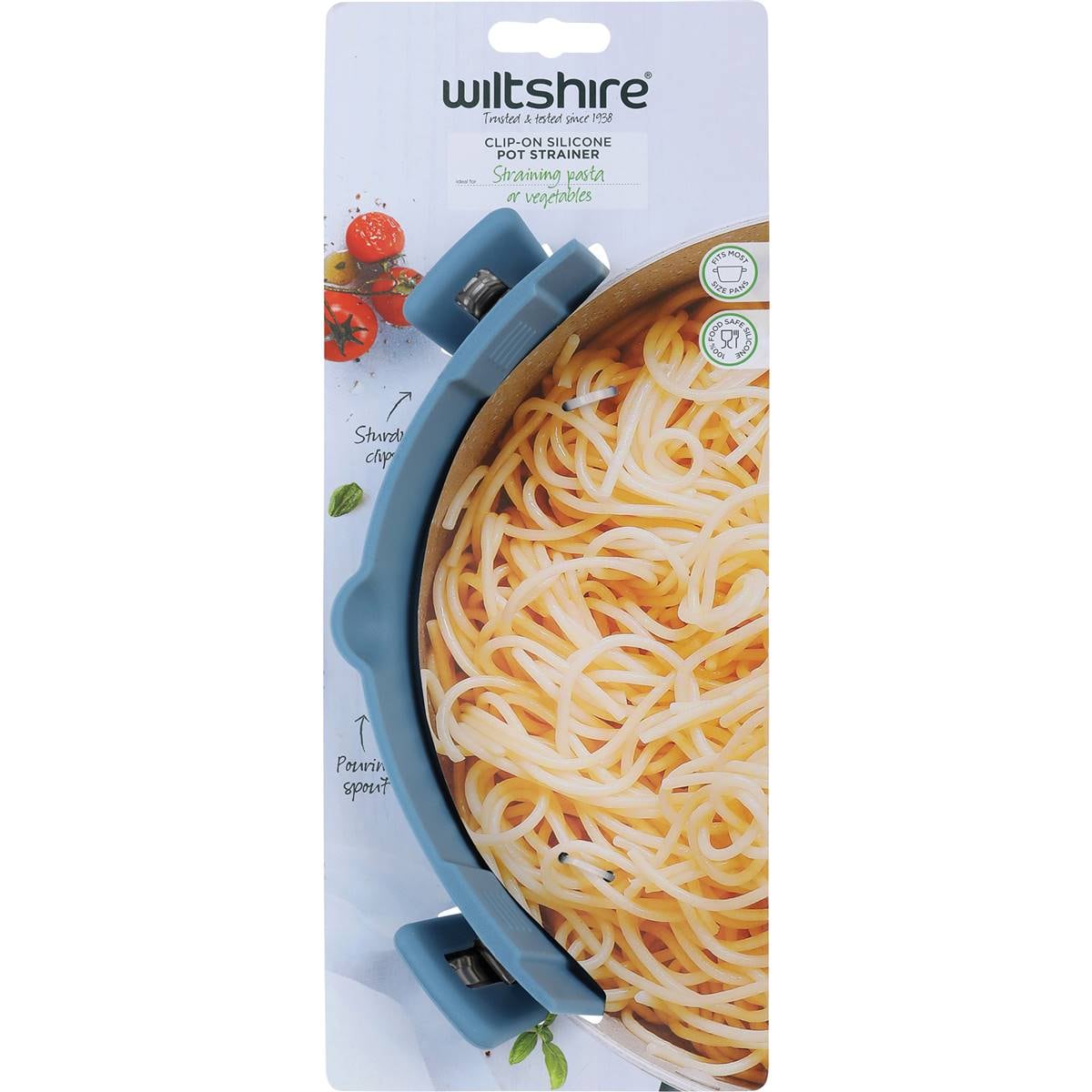 Wiltshire Clip On Silicone Pot Strainer Each Woolworths