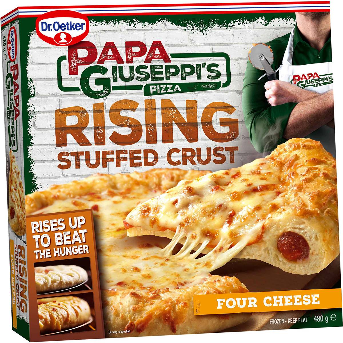 Papa Giuseppi's Crust Pizza Cheese 480g Woolworths