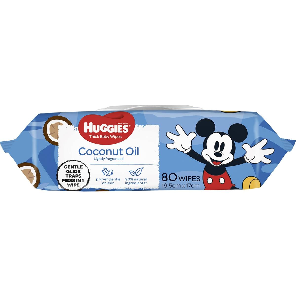 Huggies Thick Baby Wipes Coconut Oil 80 Pack Woolworths
