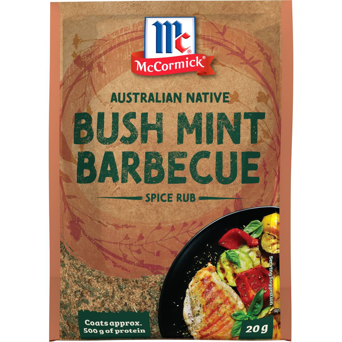 Mccormick Bush Mint Barbecue Spice Rub 20g Woolworths
