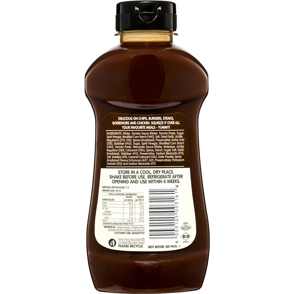 Spurs Bbq Sauce 500ml Woolworths