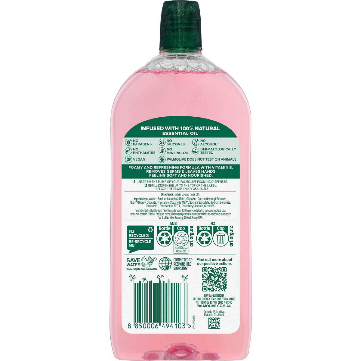 Palmolive Foaming Liquid Hand Wash Japanese Cherry Blossom 500ml