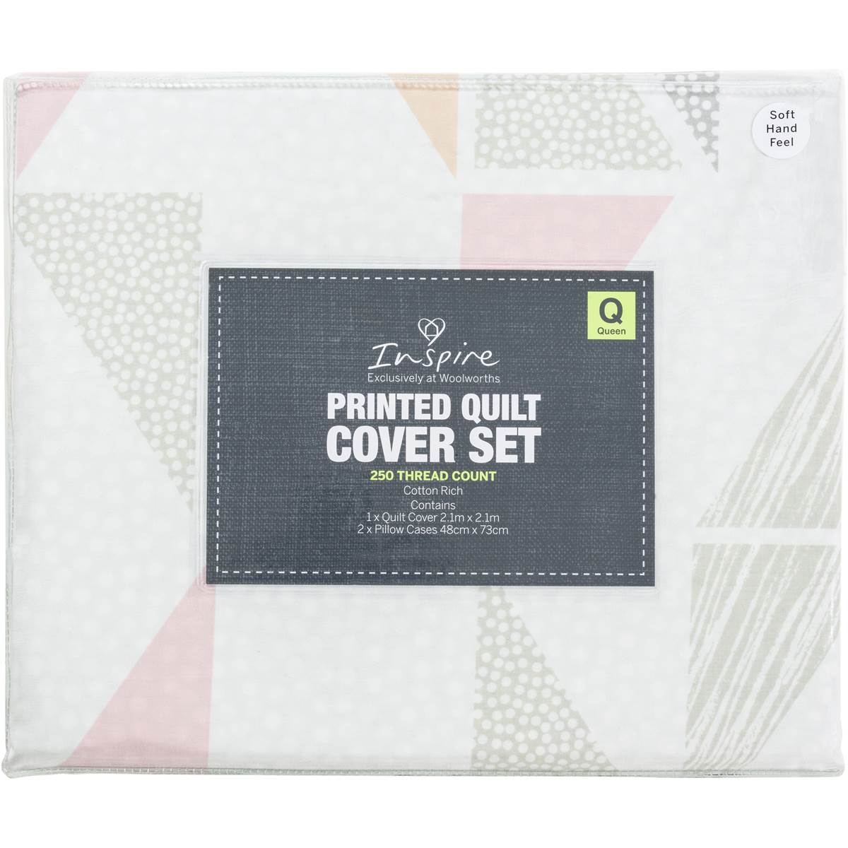Inspire Printed Quilt Cover Set Each Woolworths