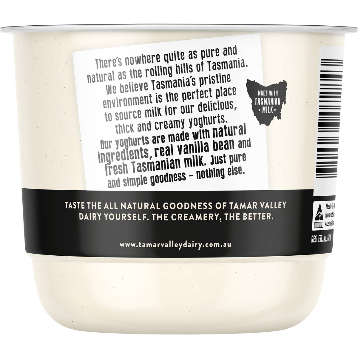 Tamar Valley Greek Style Yoghurt Vanilla Bean 170g Woolworths