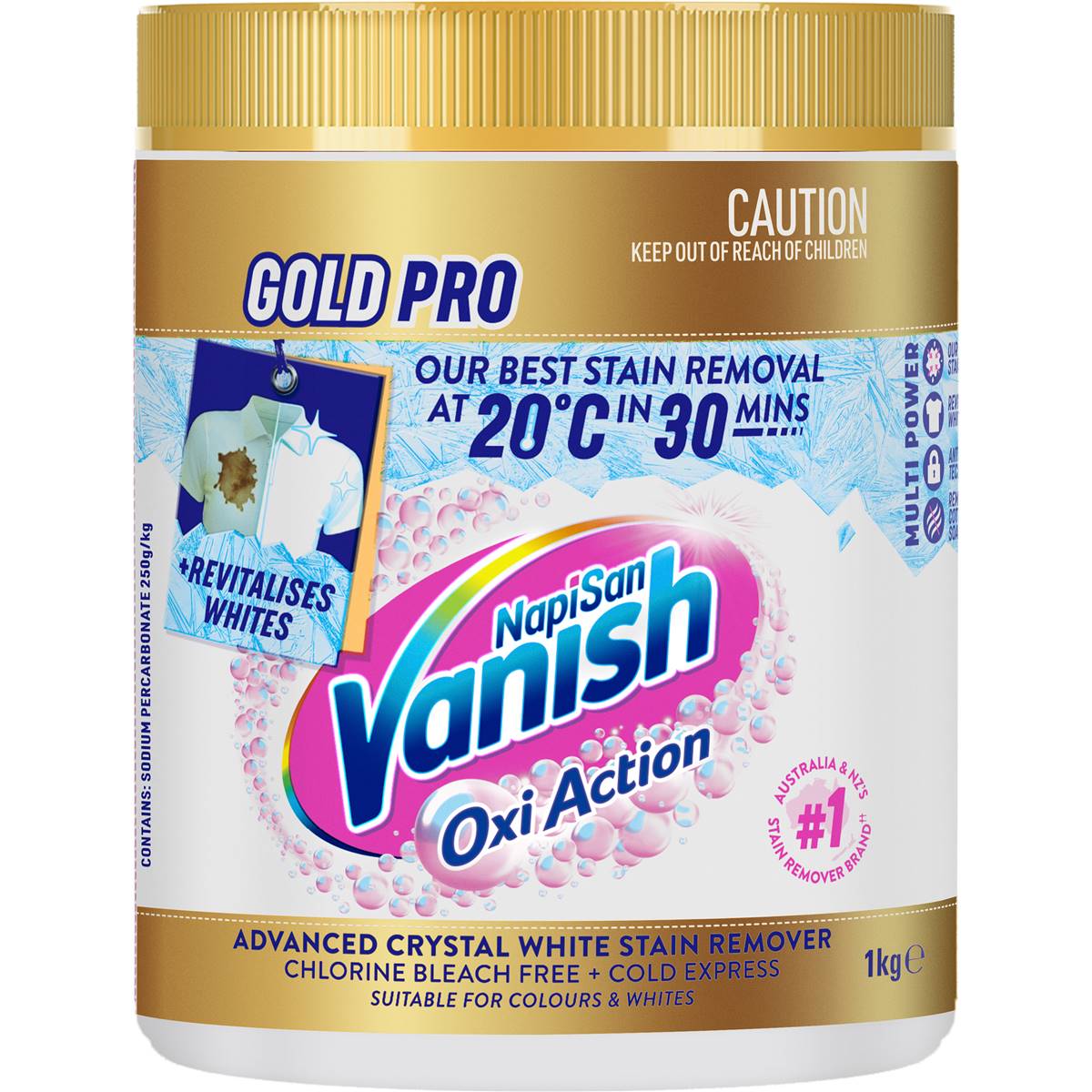 Vanish Gold Pro White Stain Remover Remover 1kg