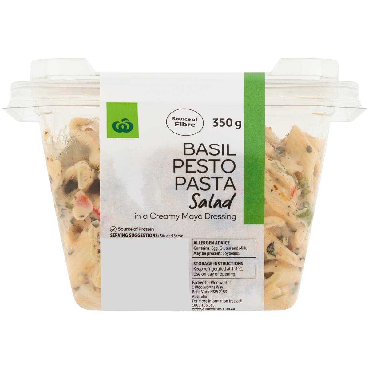 Woolworths Basil Pesto Pasta 350g Woolworths