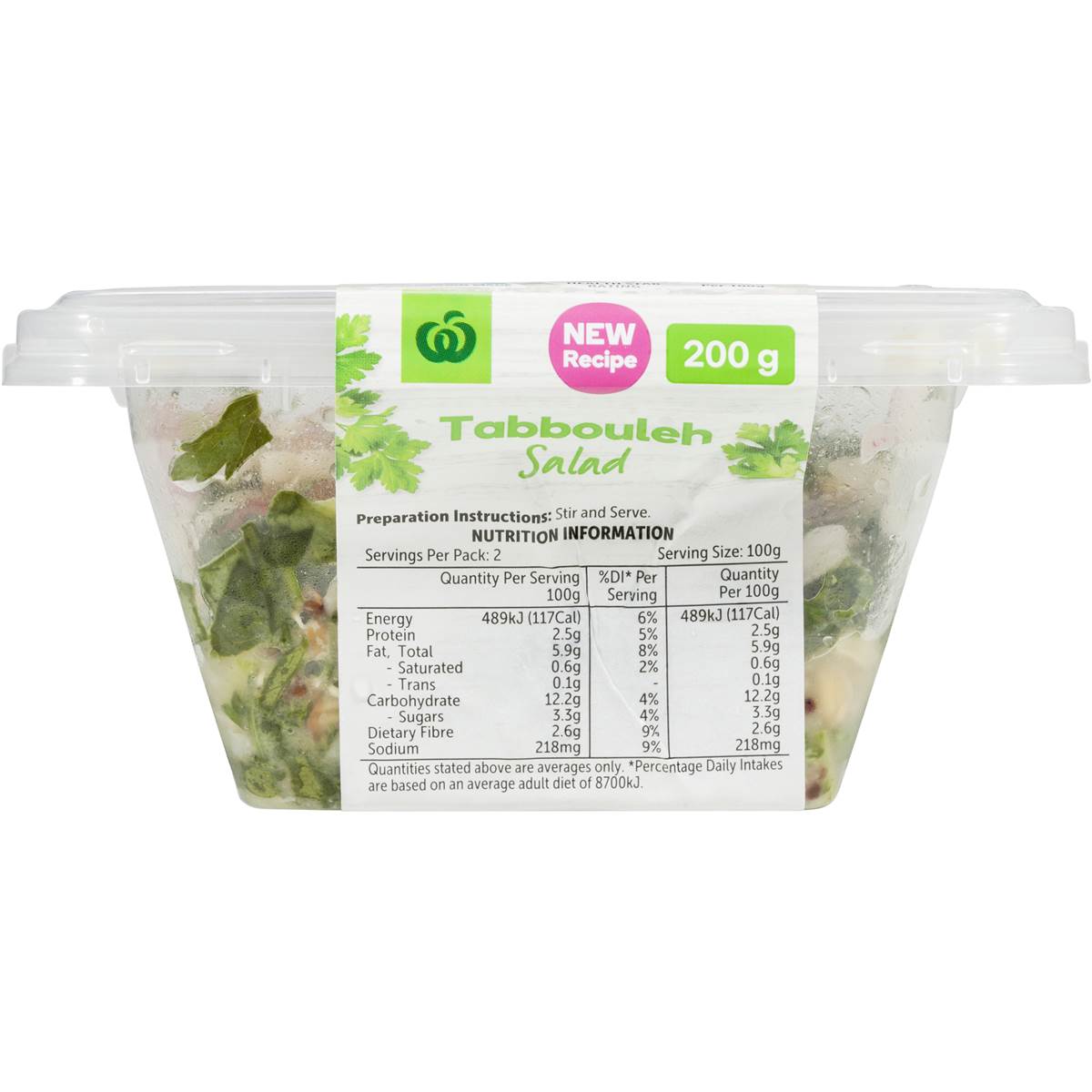 Woolworths Mixed Grain Tabouleh 200g Woolworths