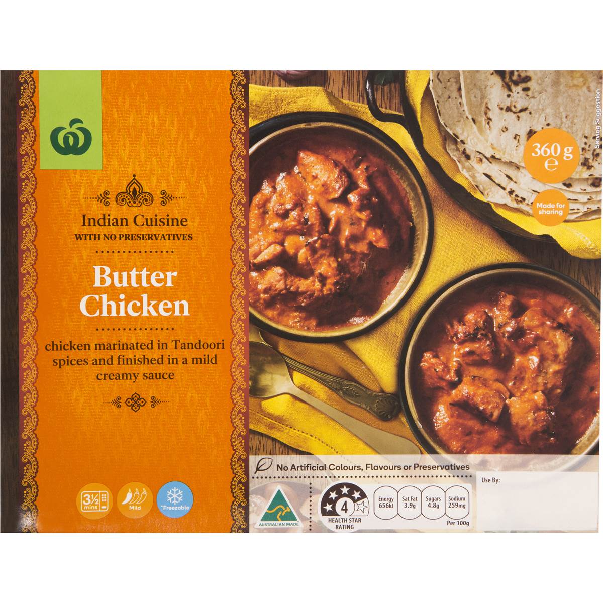 Woolworths Butter Chicken 360g Woolworths