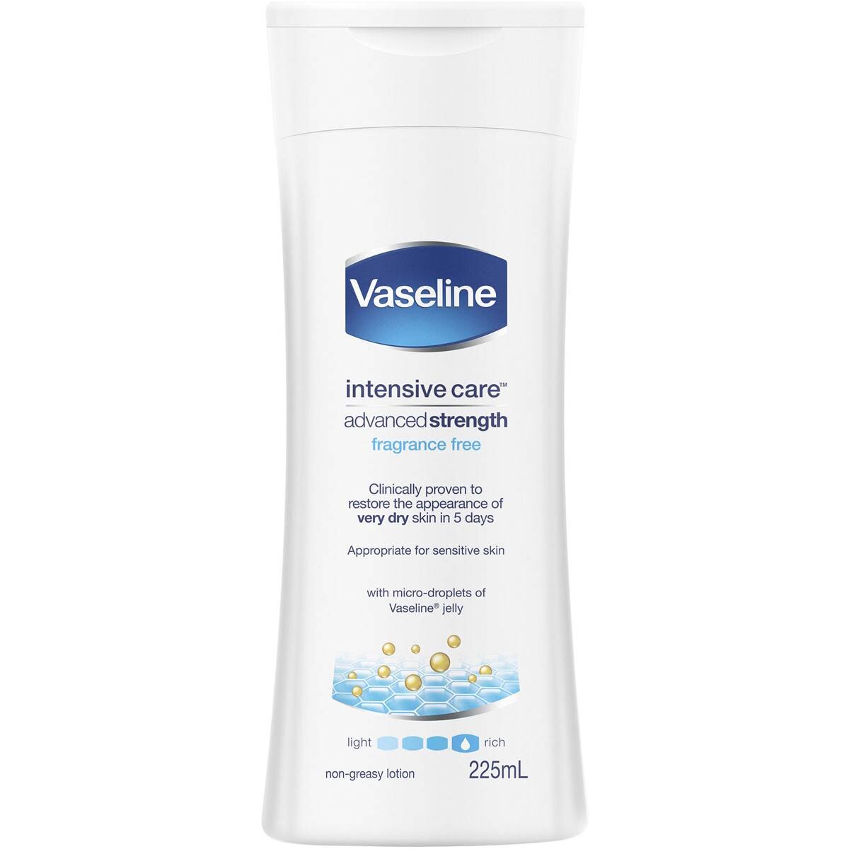 Vaseline Advanced Strength Body Lotion Fragrance Free