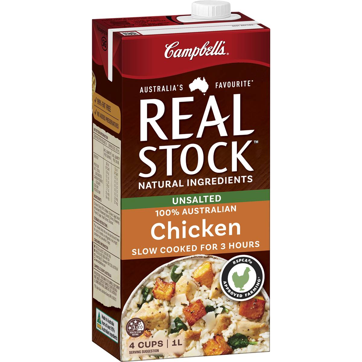 Campbells Real Stock Unsalted Chicken 1l Woolworths