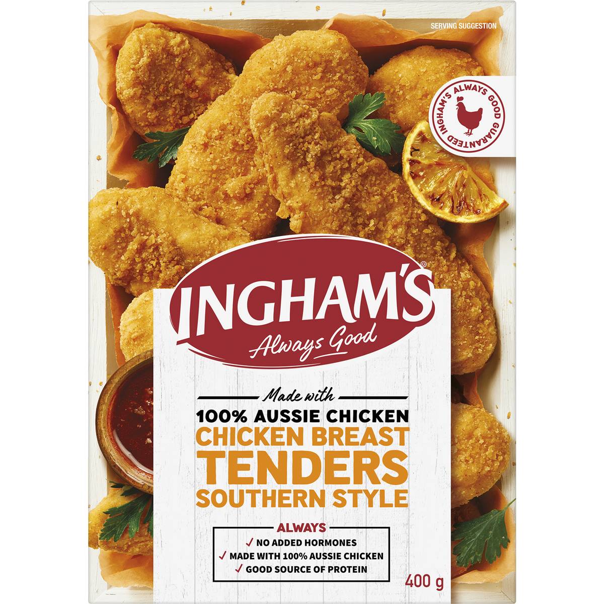 Ingham's Frozen Chicken Breast Tenders Southern Style 400g | Woolworths