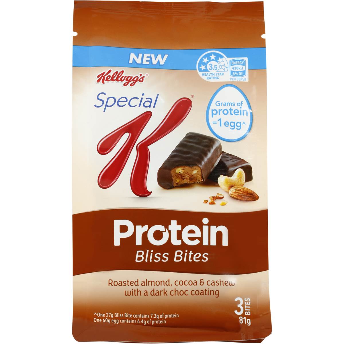 Kellogg's Special K Protein Bliss Bites Rosted Almond Cocoa & Cashew
