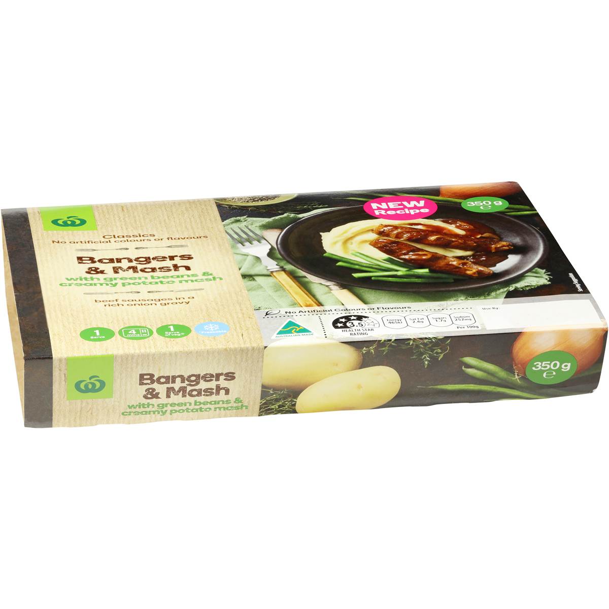 Woolworths Bangers & Mash 350g Woolworths