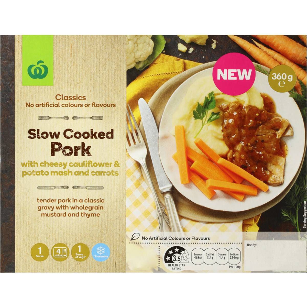 Woolworths Slow Cooked Pork Chilled Meal 360g Woolworths