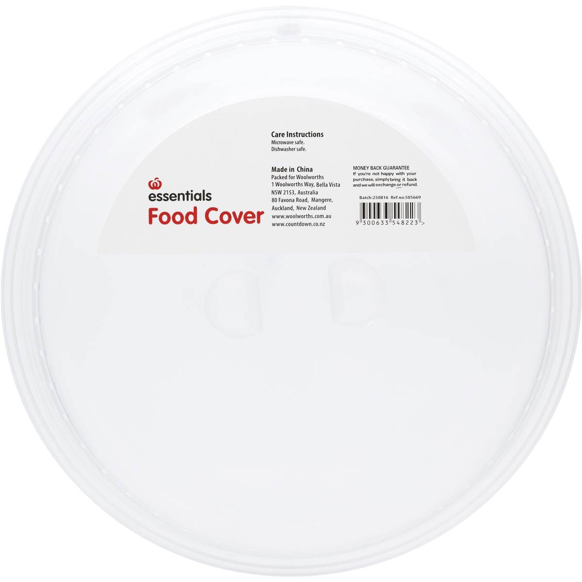 Essentials Plastic Food Cover Each | Woolworths