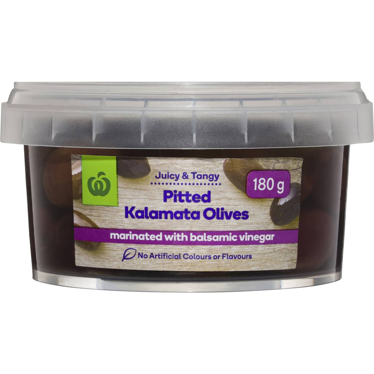 Woolworths Pitted Kalamata Olives In Balsamic Prepacked 180g Woolworths
