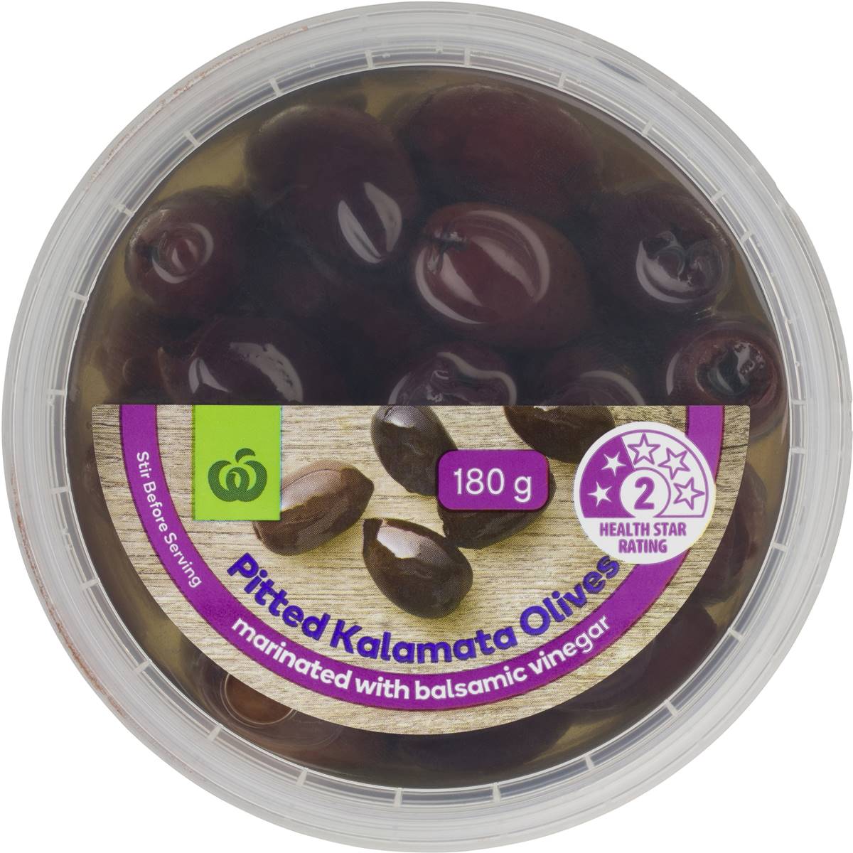 Woolworths Pitted Kalamata Olives In Balsamic Prepacked 180g Woolworths