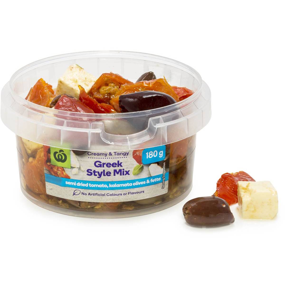 Woolworths Greek Mix Prepacked 180g Woolworths