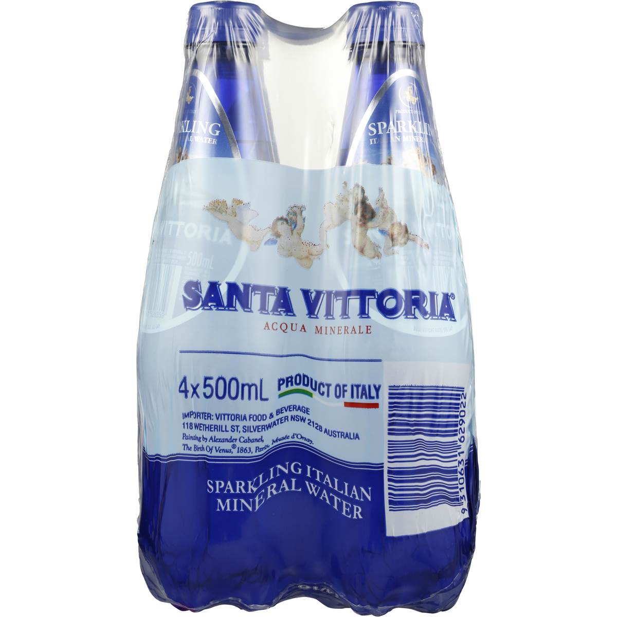 Santa Vittoria Sparkling Mineral Water 4x500ml Woolworths