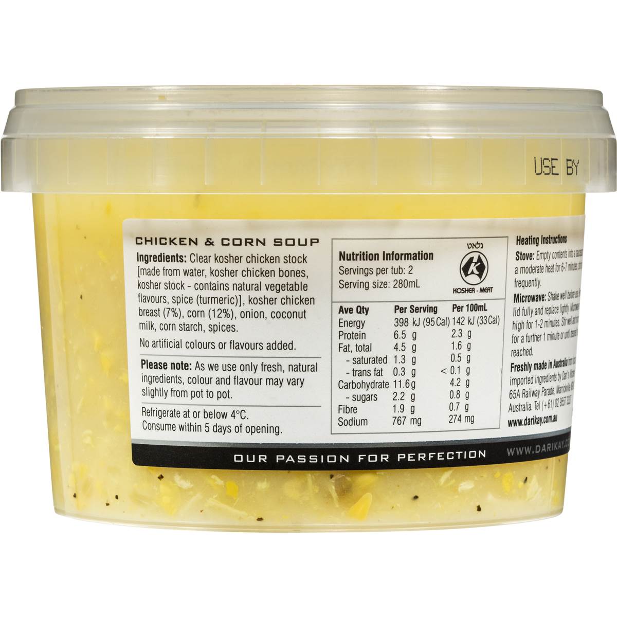 Darikay Chicken & Corn Soup 560ml Woolworths