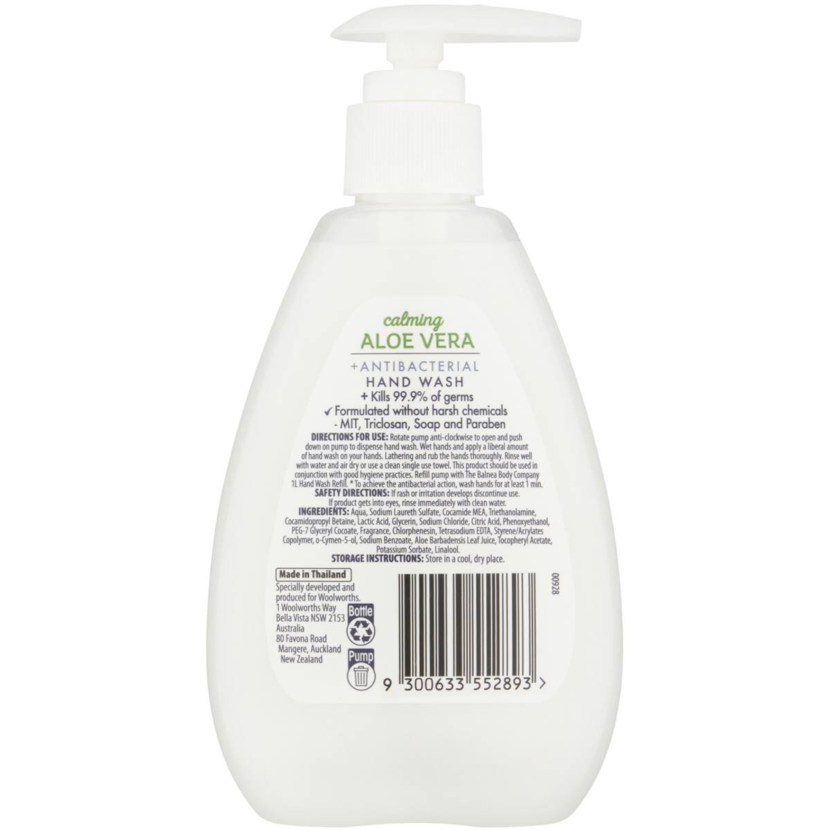The Balnea Body Company Aloe Vera Antibacterial Hand Wash 250ml